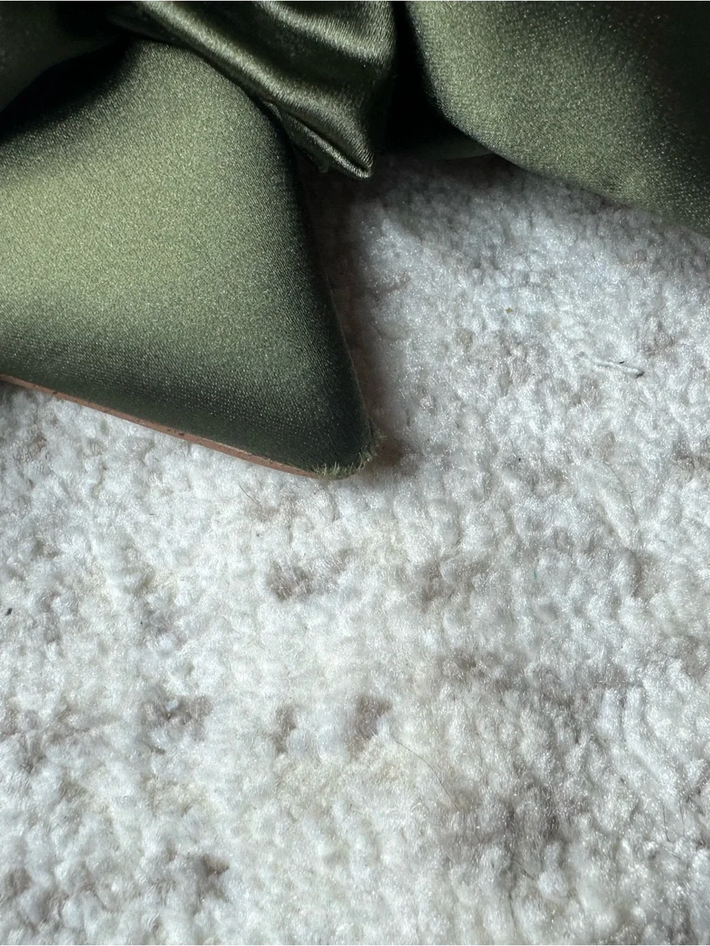 Sam Edelman Olive Satin Pointed Slingback Heels with Bow - Picture 8 of 11